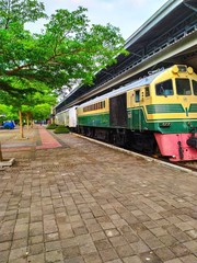 Ambarawa, 10 August 2020; A train that has been in the museum because it is old in Ambarawa.