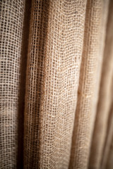 Old burlap fabric as a texture.