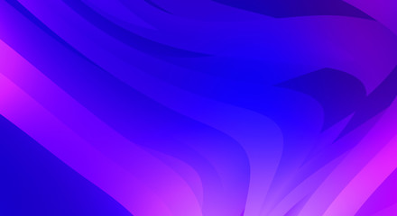 Abstract background with colorful gradient. Vibrant graphic wallpaper with stripes design. Fluid 2D illustration of modern movement.