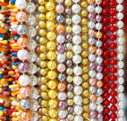 Beads from a decorative stone