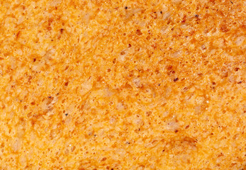 Brown bread crust as an abstract background
