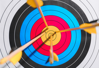 Target for archery with arrows