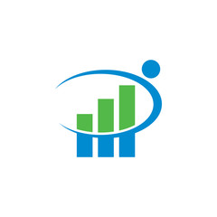 financial logo , accounting logo vector