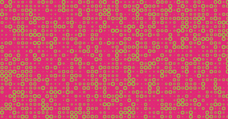 Abstract Color Halftone Dots generative art background illustration