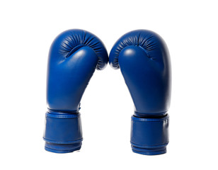 Boxing gloves on white background