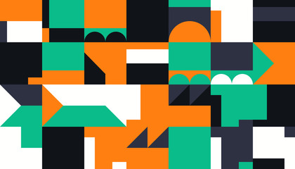 Bauhaus Abstract Vector Composition Design