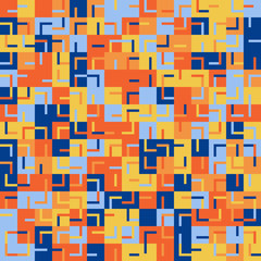 Mosaic Abstract Vector Pattern Design