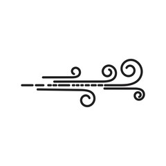 Wind vector icon design illustration