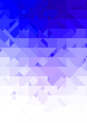 Intersecting shapes design on white background. Abstract minimalistic wallpaper. Colorful geometric template.