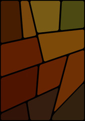 Colorful illustration with black space. Abstract geometric pattern. Mosaic background. Geometrical multicolored shapes.