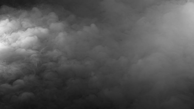 Mystery atmospheric fog, layer cloud of smoke, mist or dry ice. VFX