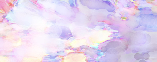 Watercolor strokes on surface. Artistic background image. Abstract painting on canvas. Brushstrokes. Contemporary art. Colorful texture of hand made artwork. Modern painting.