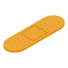 Medical plaster icon. Isometric of medical plaster vector icon for web design isolated on white background