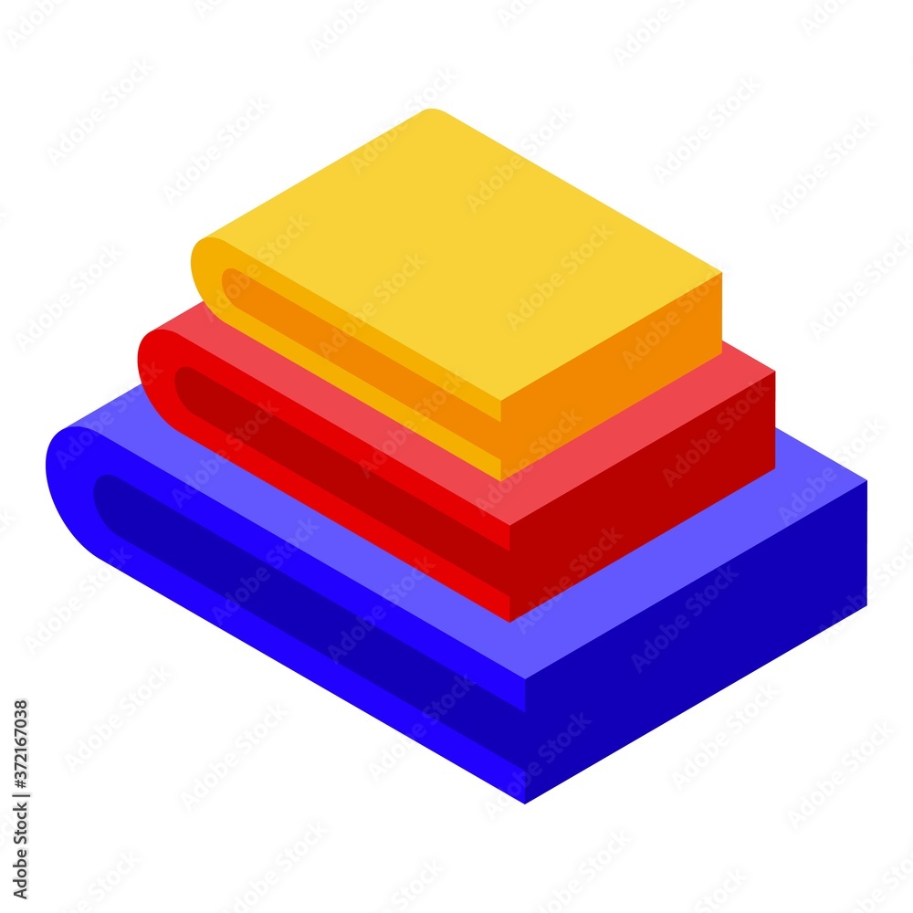 Aufkleber clean clothes stack icon. isometric of clean clothes stack vector icon for web design isolated on wh