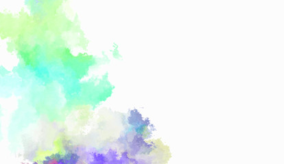 Watercolor painted background. Abstract Illustration wallpaper. Brush stroked painting. 2D Illustration.