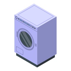 Home tumble dryer icon. Isometric of home tumble dryer vector icon for web design isolated on white background