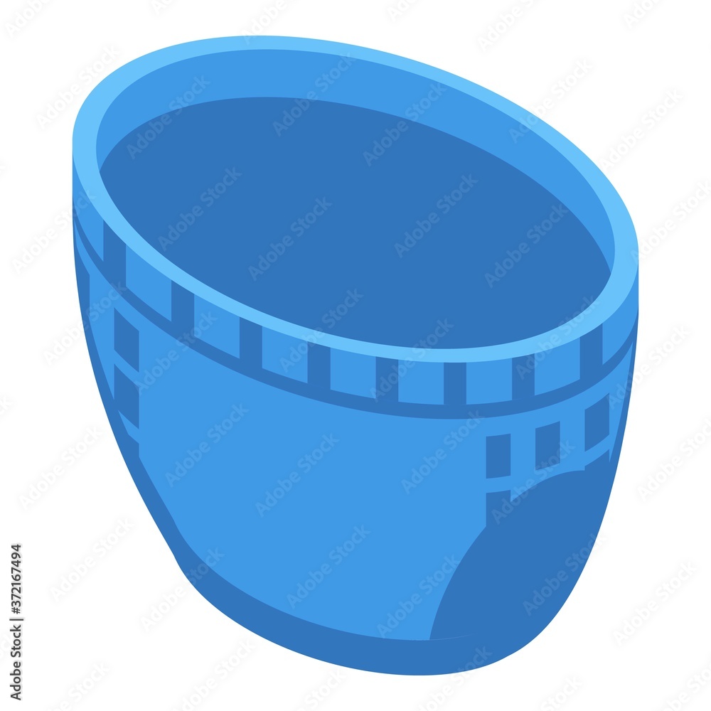 Aufkleber comfortable diaper icon. isometric of comfortable diaper vector icon for web design isolated on whit