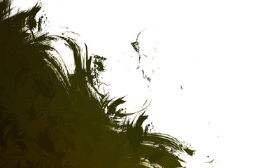Wall art. Unique and creative illustration. Brush stroked painting. Abstract background of colorful brush strokes. Brushed vibrant wallpaper. Painted artistic creation.