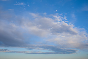 Beautiful view of evening sky with clouds