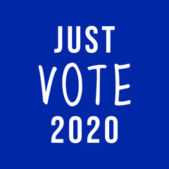 Vote Woman Man Gender Sign Vote Election 2020 Typography Vector