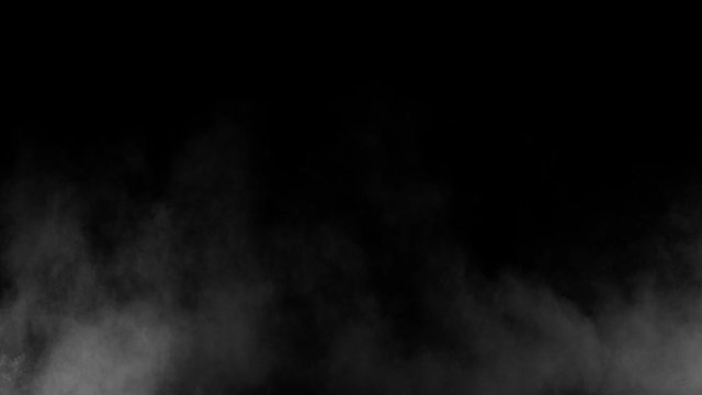 Mystery atmospheric fog, blowing cloud of smoke, mist or dry ice. VFX
