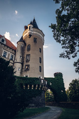 Obraz premium Zleby Chateau is a chateau in the village of the same name approximately 7 km east of Caslav. It was originally a castle built by the Lichtenburg family (perhaps already by Smil of Lichtenburg)