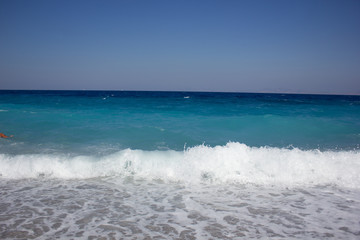 Greek beaches. Rhodes island. Summer vacation. Euro-trip.