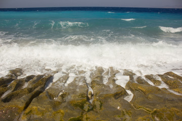 Greek beaches. Rhodes island. Summer vacation. Euro-trip.