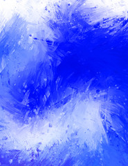 Creative abstract painting. Background with artistic brush strokes. Colorful and vibrant illustration. Painted art