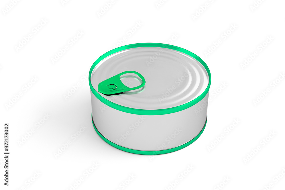 Poster food can isolated on a background - 3d rendering