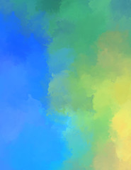 Abstract background of colorful brush strokes. Brushed vibrant wallpaper. Painted artistic creation. Unique and creative illustration.