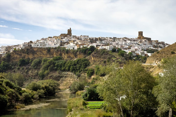 Fototapeta na wymiar Arcos de la Frontera, white town in the province of Cadiz, Andalusia, Spain