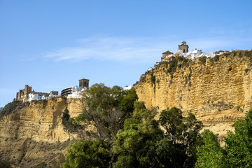 Fototapeta na wymiar Arcos de la Frontera, white town in the province of Cadiz, Andalusia, Spain
