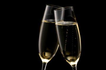 シャンパン 黒バック