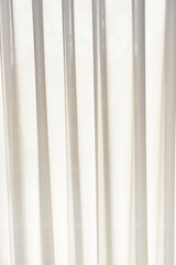 White curtain cloth at  shiny window