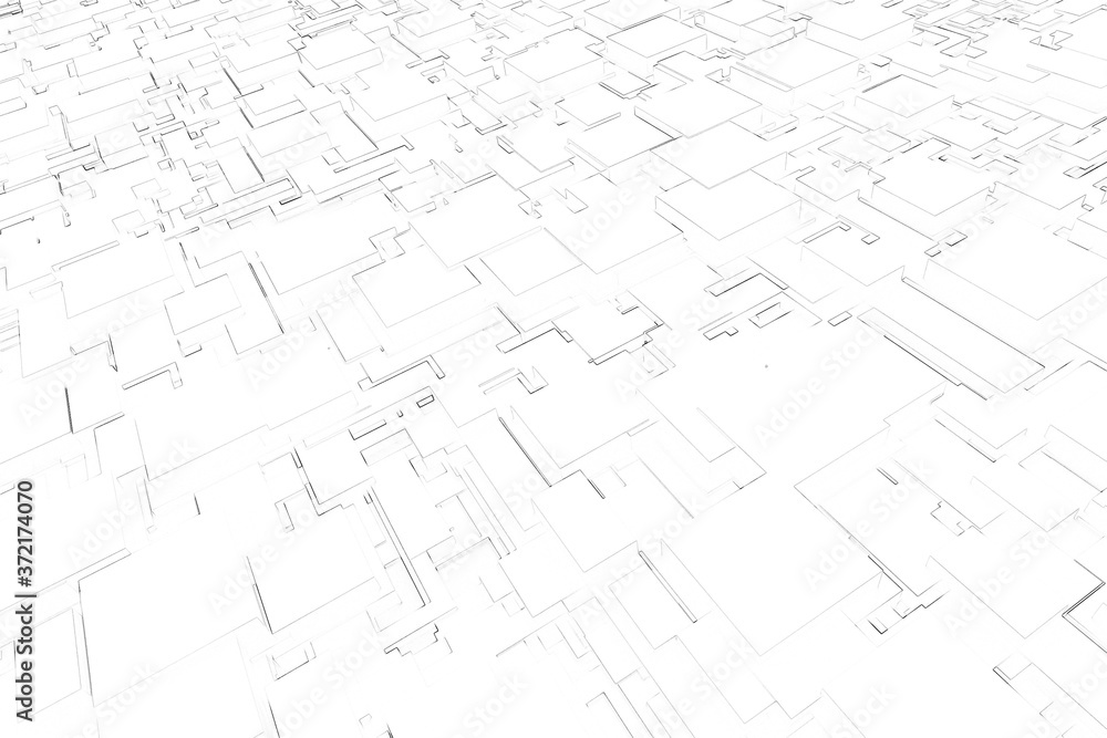Poster abstract futuristic of modern flat geometric connection network.architecture interiors concept backg