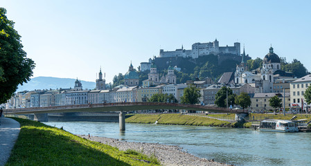 Fototapeta na wymiar View of Salzburg's Old Town