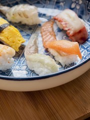 일본의 전통음식 다양한 스시, 초밥
