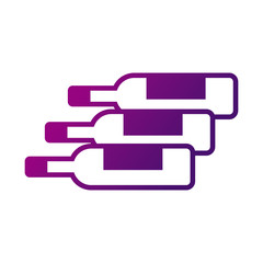 wine bottles drinks gradient style