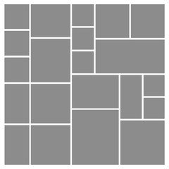 Collage photo mosaic. Moodboard grid. Photomontage frame. Vector mood board collection