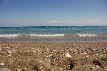 Greek beaches. Rhodes island. Summer vacation. Euro-trip.