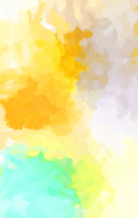 Watercolor painted background. Abstract Illustration wallpaper. Brush stroked painting. 2D Illustration.