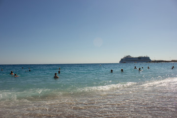 Greek beaches. Rhodes island. Summer vacation. Euro-trip.