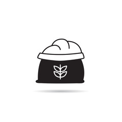 wheat sack icon on white background vector