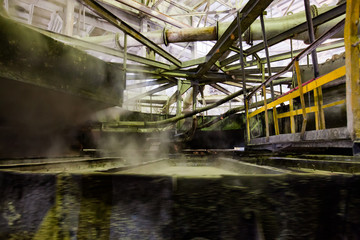 Sulphuric (sulfuric) acid workshop. Phosphoric fertilizers factory.