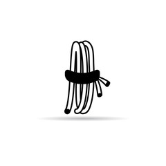 rope roll icon vector on white background