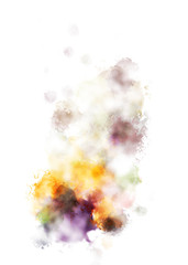 Brushed Painted Abstract Background. Brush stroked painting. Artistic vibrant and colorful wallpaper..