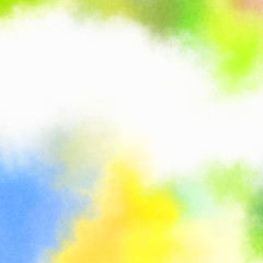 Watercolor painted background. Abstract Illustration wallpaper. Brush stroked painting. 2D Illustration.