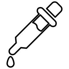 Medicine pipette icon