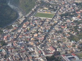 Naklejka premium BAÑOS. ECUADOR. 
